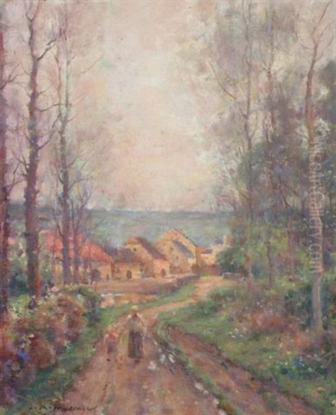 Le Chemin Du Village Oil Painting by Jules Alexis Muenier