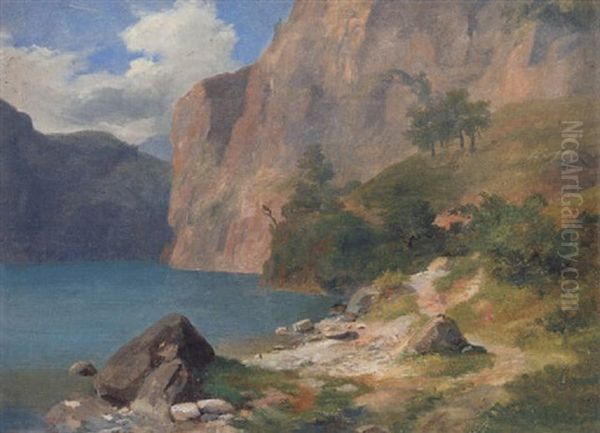 Am Urnersee Oil Painting by Jost Anton Muheim