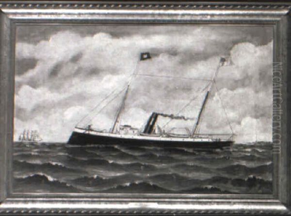 Baltimore Steam-sail Pilot Boat #1 Oil Painting by Otto Muhlenfeld