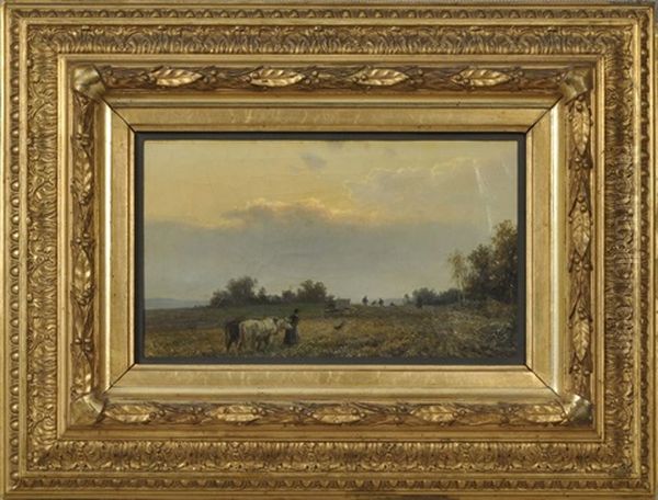 Landschaft Aus Der Umgebung Von Dresden Oil Painting by Bernhard Muehlig