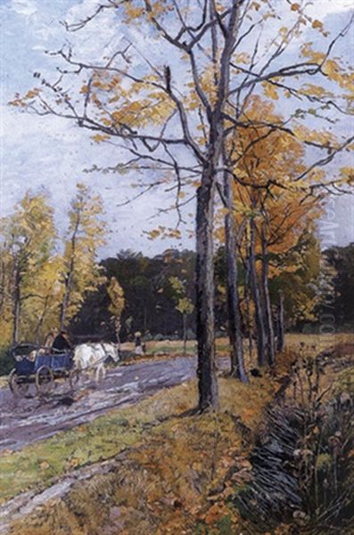 Auf Dem Ruckweg Oil Painting by Hugo Muehlig