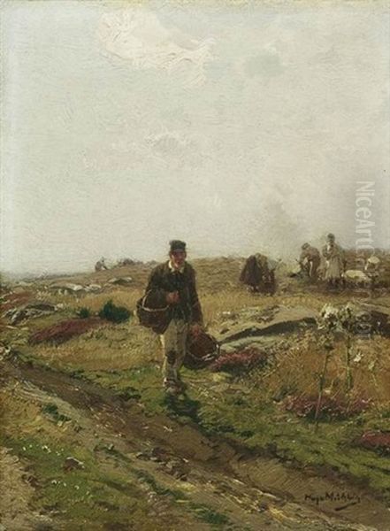 Auf Dem Felde Oil Painting by Hugo Muehlig