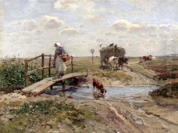 Heimkehr Vom Felde Oil Painting by Hugo Muehlig