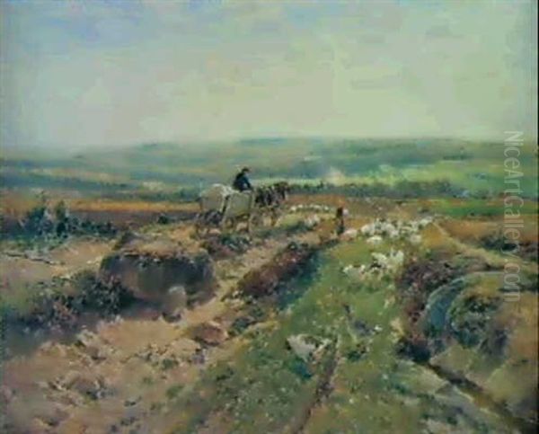 Begegnung Auf Dem Feld Oil Painting by Hugo Muehlig