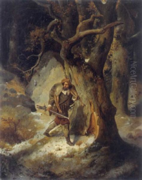 Der Wildschutz Oil Painting by Meno Muehlig