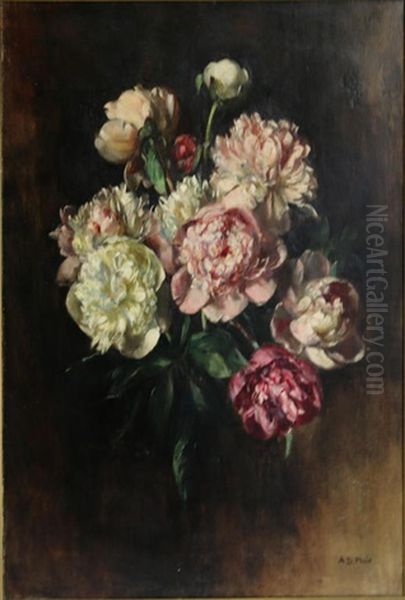 Still Life With Roses Oil Painting by Anne Davidson Muir