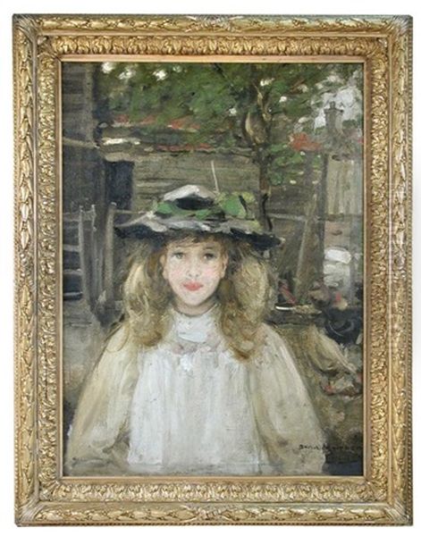 Portrait Of A Young Scottish Girl Oil Painting by David Thomas Muirhead