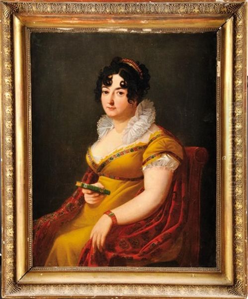 Portrait De Charlotte Bonaparte, Comtesse De Survilliers Oil Painting by Francois Henri Mulard