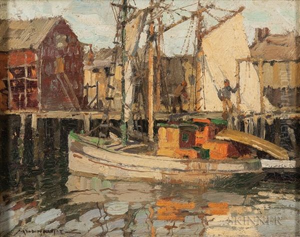 A Gill Netter Oil Painting by Frederick J. Mulhaupt