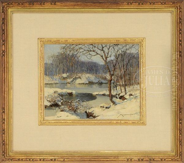 Winter Afternoon Oil Painting by Frederick J. Mulhaupt