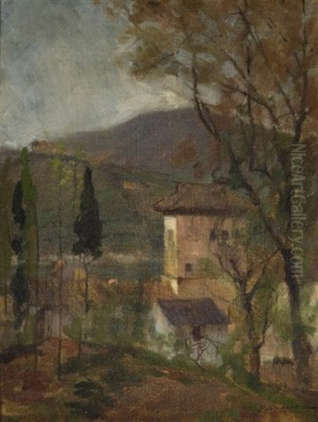 A Dream Of Italy Oil Painting by Frederick J. Mulhaupt