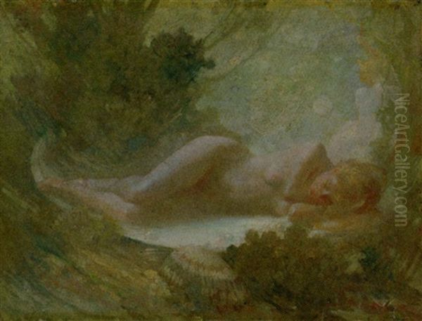 Venus Oil Painting by Frederick J. Mulhaupt