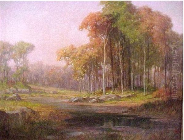 Landscape Oil Painting by Frederick J. Mulhaupt