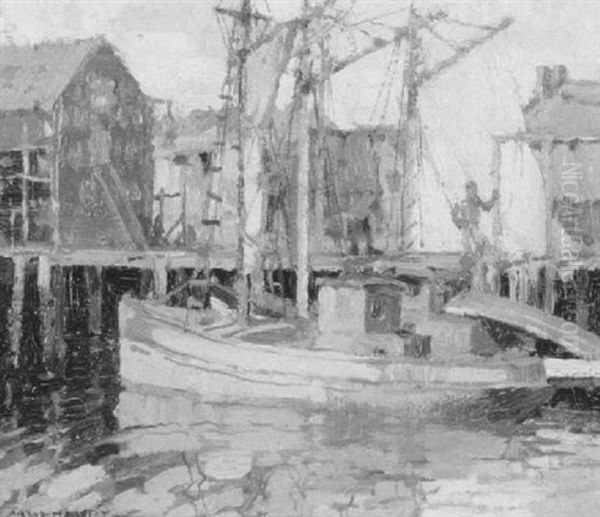 A Gill Netter Oil Painting by Frederick J. Mulhaupt