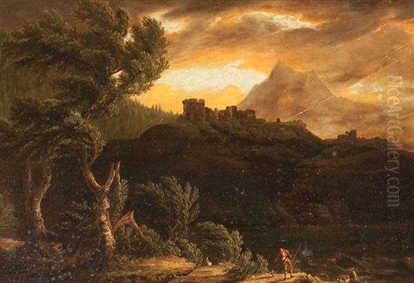 Paisaje Con Un Castillo Oil Painting by Pieter Mulier the Younger