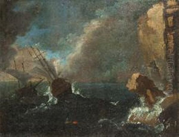 Fortuna Di Mare Oil Painting by Pieter Mulier the Younger