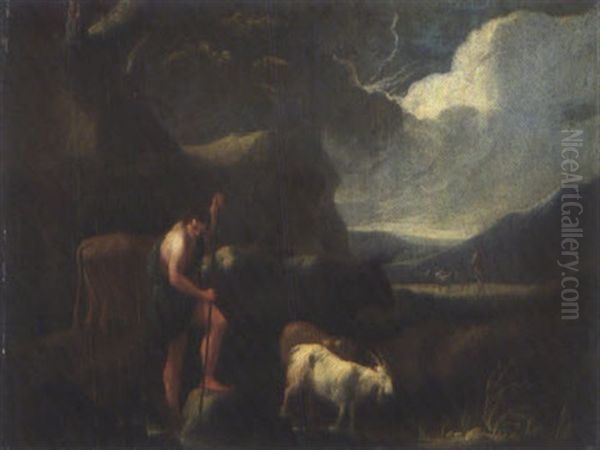 Scene Pastorale Oil Painting by Pieter Mulier the Younger