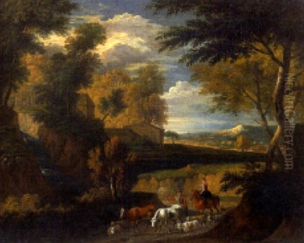 Paysage Classique Oil Painting by Pieter Mulier the Younger