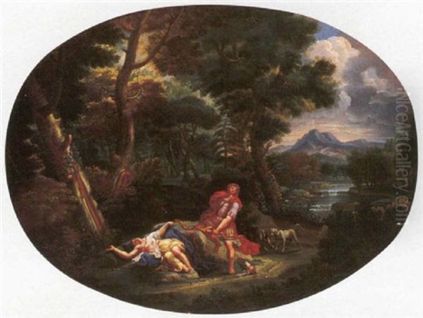 Rinaldo E Armida Oil Painting by Pieter Mulier the Younger