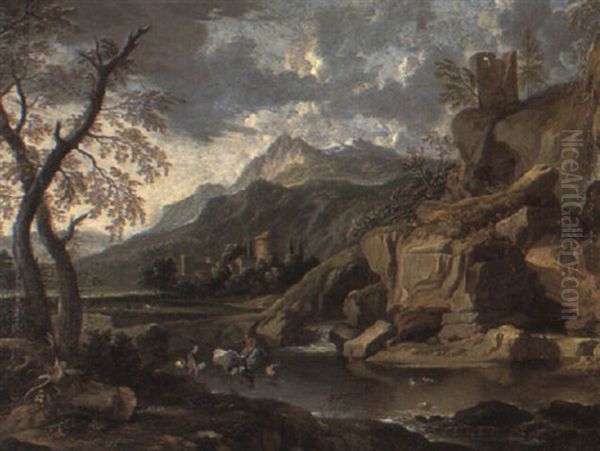 Le Passage Du Gue by Pieter Mulier the Younger