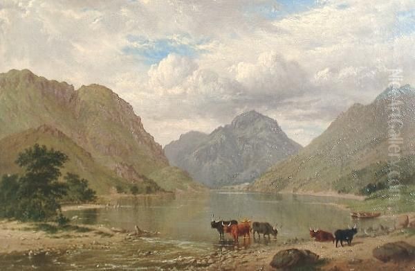 Loch Lubnaig From The South Oil Painting by James Lees Bilbie