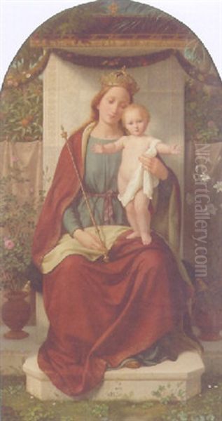 Madonna And Child by Andreas Johann Jakob Mueller