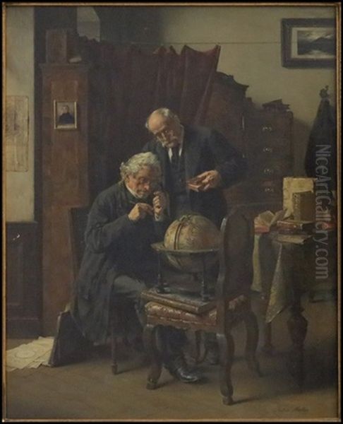 The Academicians Oil Painting by Anton Eduard Mueller