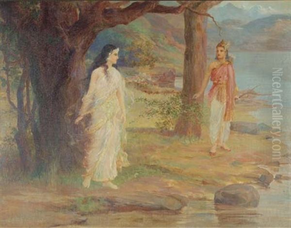 Shakuntala And Dushyant by Archibald Herman Muller