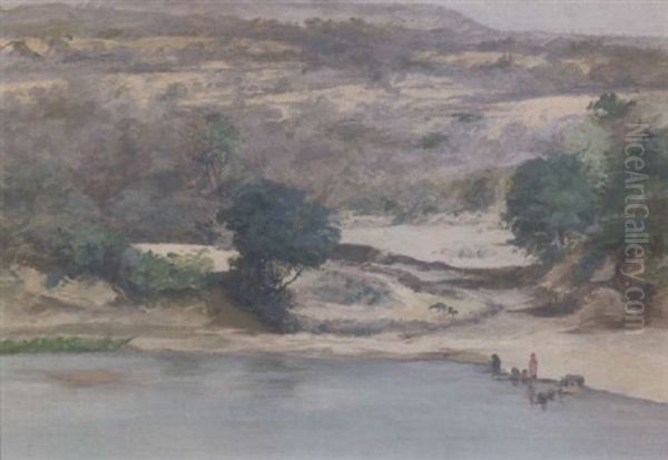 Riverscape by Archibald Herman Muller