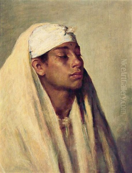 Portrait Eines Orientalen by Carl Leopold Mueller