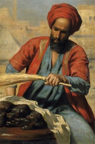 Orientalischer Handler Oil Painting by Carl Leopold Mueller