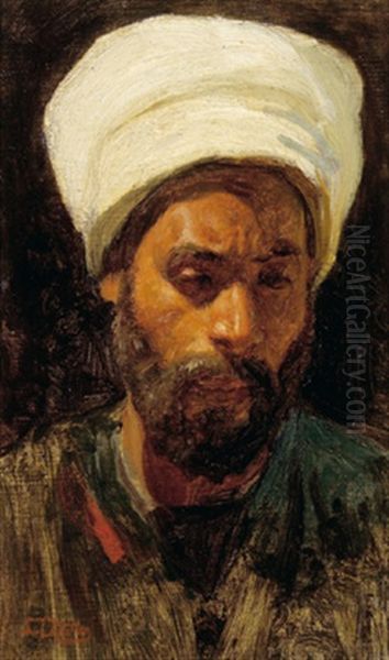 Ein Araber Oil Painting by Carl Leopold Mueller