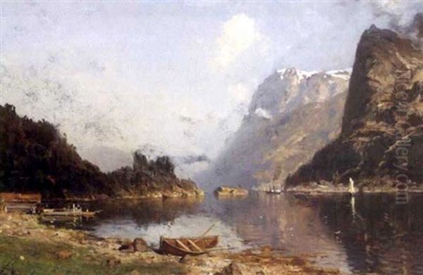 Romsdalen Norge Oil Painting by Morten Mueller