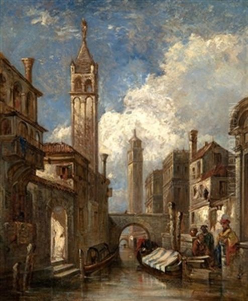 Vista De Venecia Oil Painting by William James Mueller