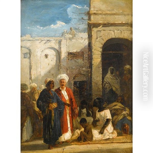 North African Scene by William James Mueller