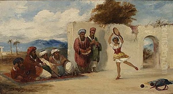 Arabisk Figurscen Oil Painting by William James Mueller