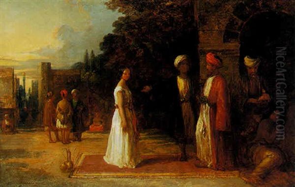 The Slave Market Oil Painting by William James Mueller