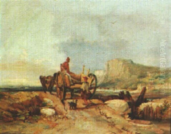 Shrimpers Oil Painting by William James Mueller