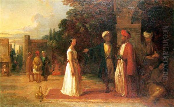 The Slave Market Oil Painting by William James Mueller