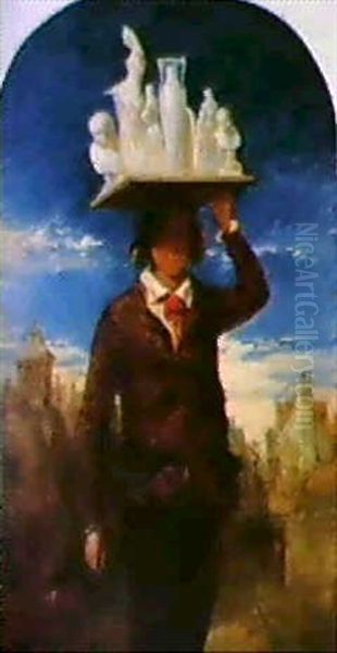 The Image Seller Oil Painting by William James Mueller