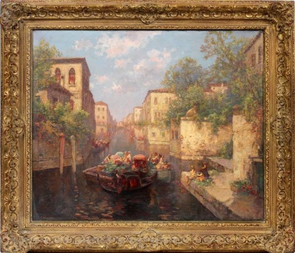 Grand Canal Oil Painting by Carl Mueller