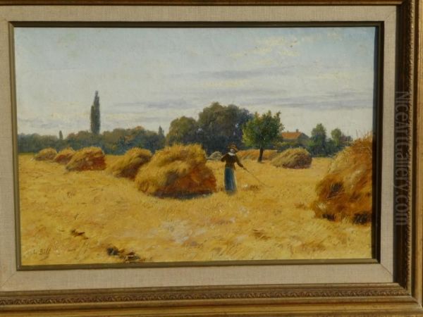 La Moisson Oil Painting by Lina Bill