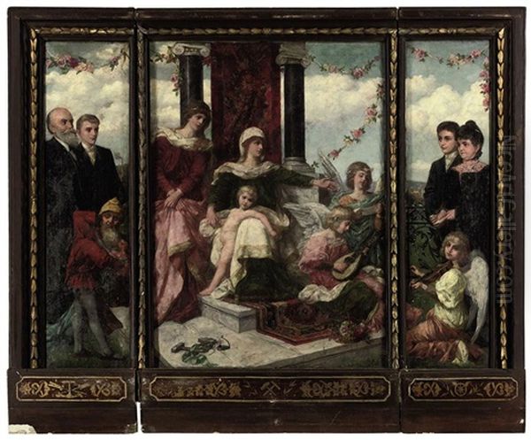 A Family Altarpiece by Victor Mueller-Garanta