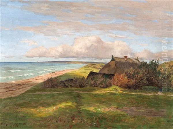 Hohes Ufer Ahrenshoop Oil Painting by Paul Mueller-Kaempff