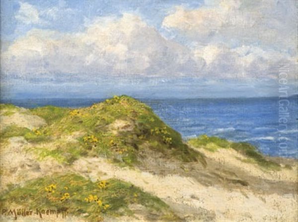 Ostseedunen Oil Painting by Paul Mueller-Kaempff