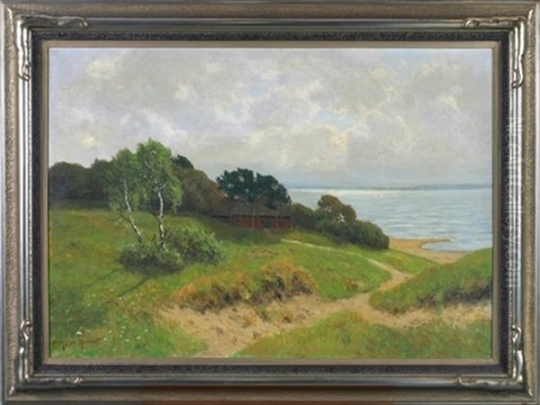 Bauernkate An Der Ostseekuste Bei Rugen (?) Oil Painting by Paul Mueller-Kaempff