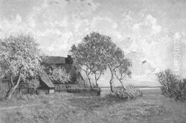 Fruhling Am Bodden Oil Painting by Paul Mueller-Kaempff