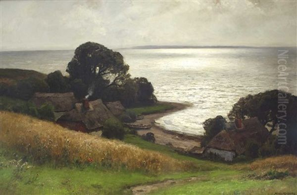 Abendstimmung An Der Ostsee Oil Painting by Konrad Alexander Mueller-Kurzwelly