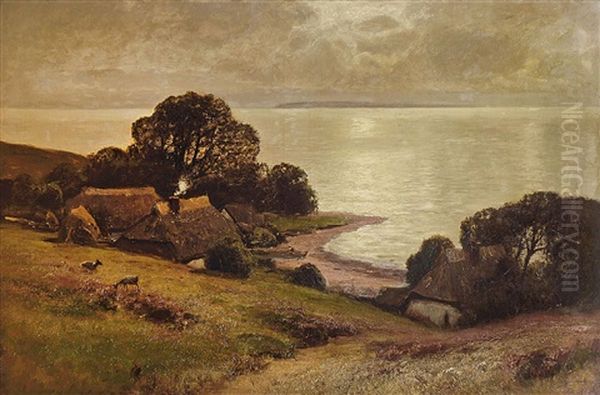 Altes Gehoft Am Wattenmeer Oil Painting by Konrad Alexander Mueller-Kurzwelly