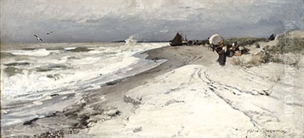 Winterliche Ostsee Oil Painting by Konrad Alexander Mueller-Kurzwelly